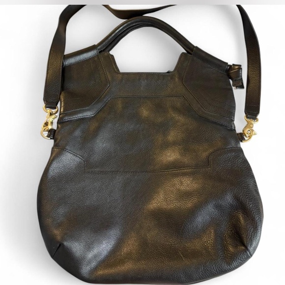 Foley + Corinna Mid City Tote Black Leather Versatile Tote - Picture 5 of 7